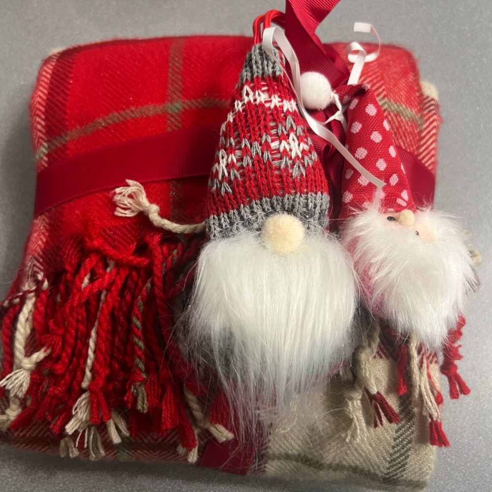 Fun winter wool scarf